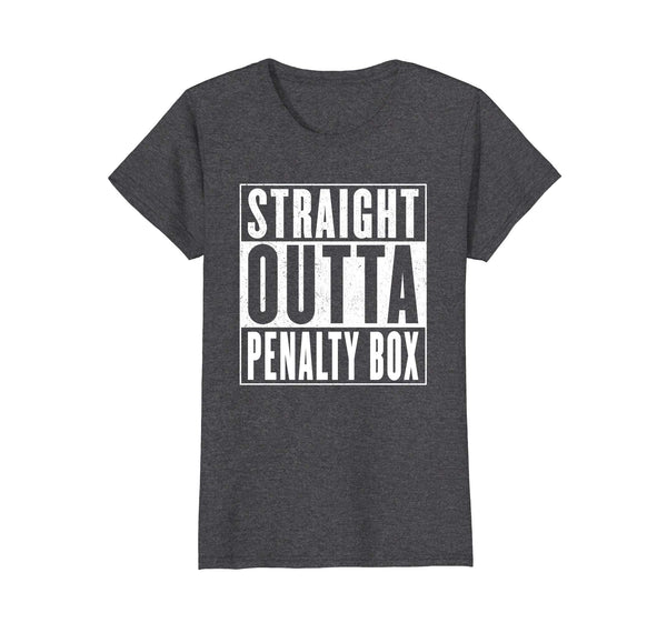 Straight Outta The Penalty Box Shirt Funny Retro Hockey Gift