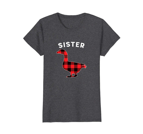 Sister Goose Cute Plaid Animal Novelty T Shirt