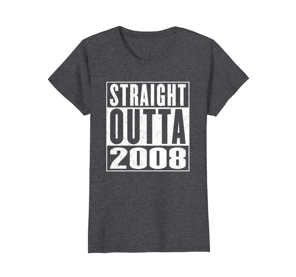 Straight Outta 2008 Shirt Vintage 10th Birthday Gift Shirt