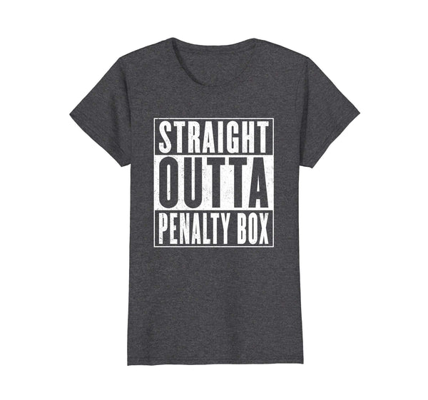 Straight Outta The Penalty Box Shirt Funny Retro Hockey Gift