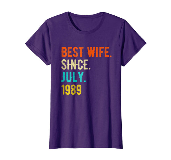 Womens Best Wife Since July 1989 29th Wedding Anniversary Gifts