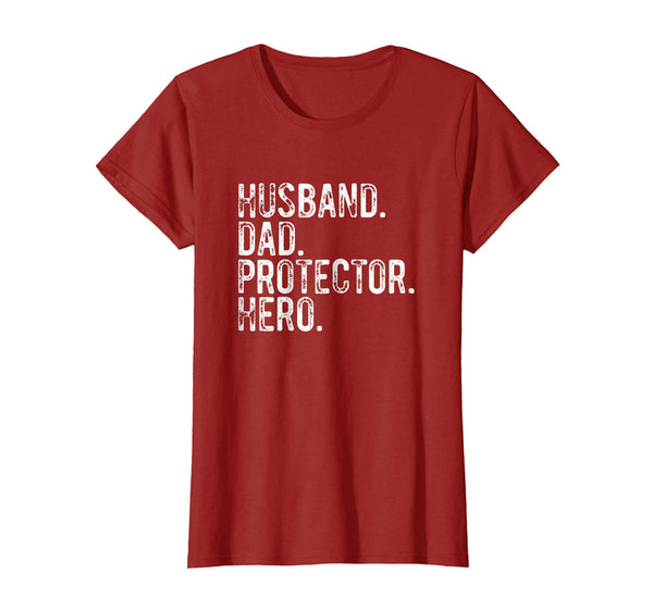 Husband Dad Protector Hero Shirt Funny Dad T-Shirt Gift