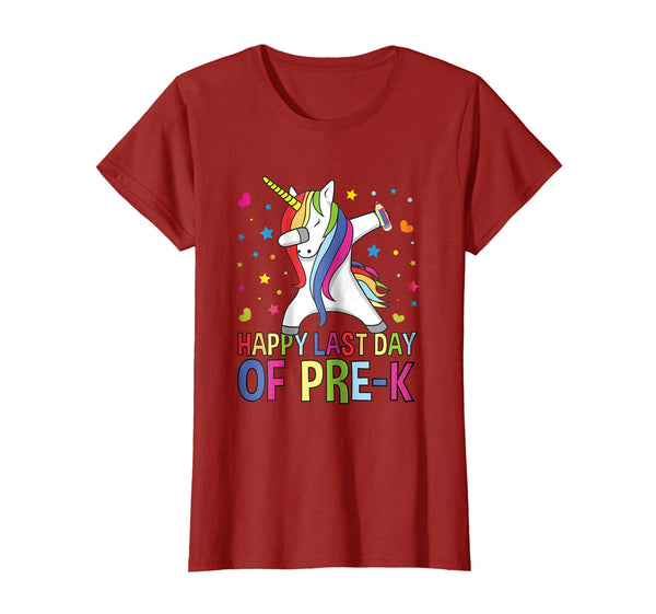 Happy Last Day Of Pre-K Teacher Student Grad Unicorn Shirt