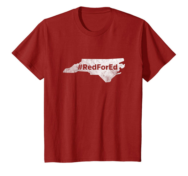 Red For Ed Teacher T-Shirt North Carolina Strike Protest