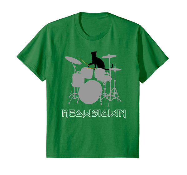 Meowsician Shirt Funny Cat Drums Musician Music Lovers Gift