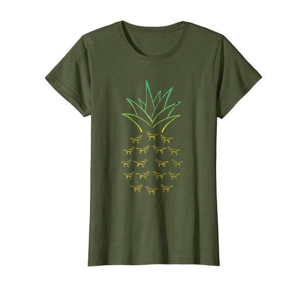 Pineapple Flat-Coated Retriever Funny T-Shirt