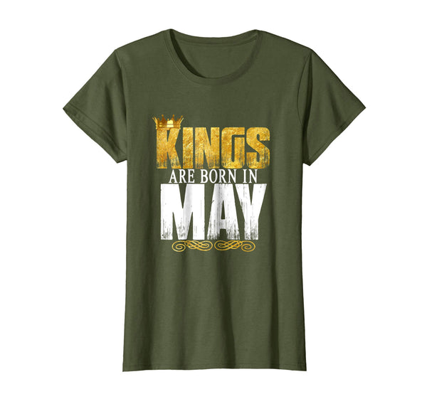 Kings Are Born In May Novelty Shirt Men's Birthday Gift
