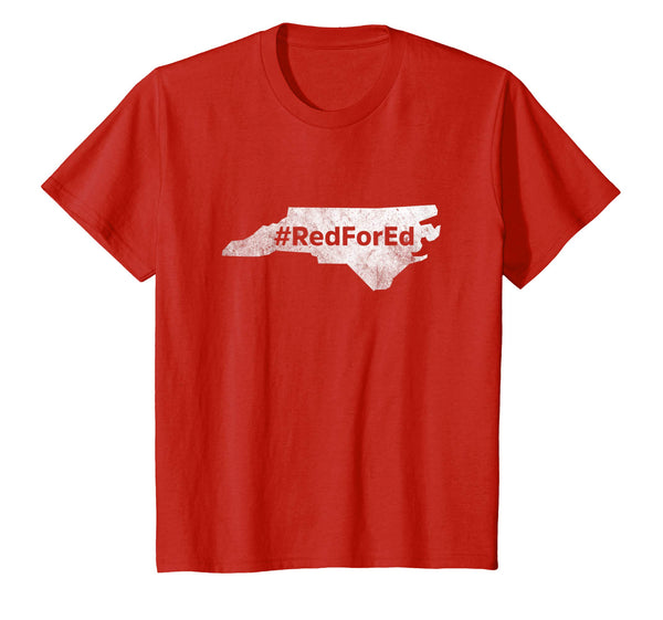 Red For Ed Teacher T-Shirt North Carolina Strike Protest