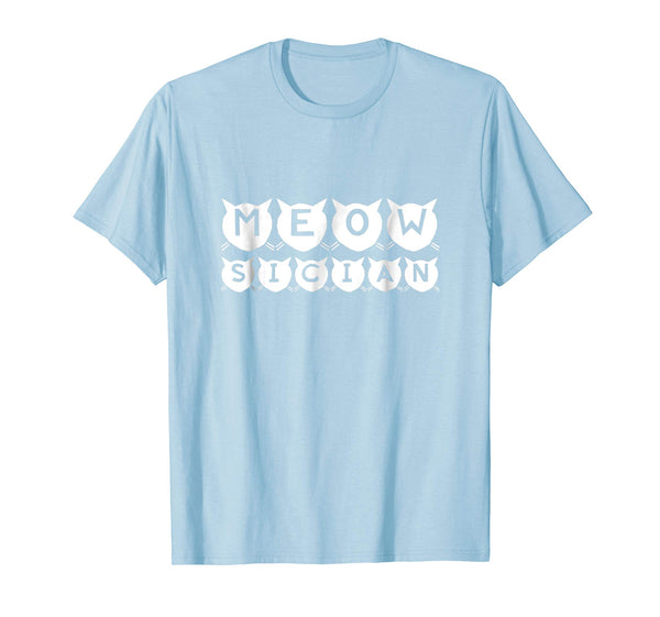 Meowsician T Shirt A shirt for musicians who love cats