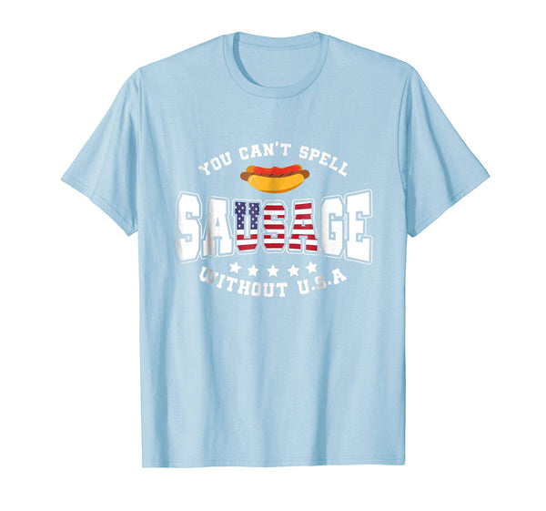 You can't spell sausage without usa T-shirt